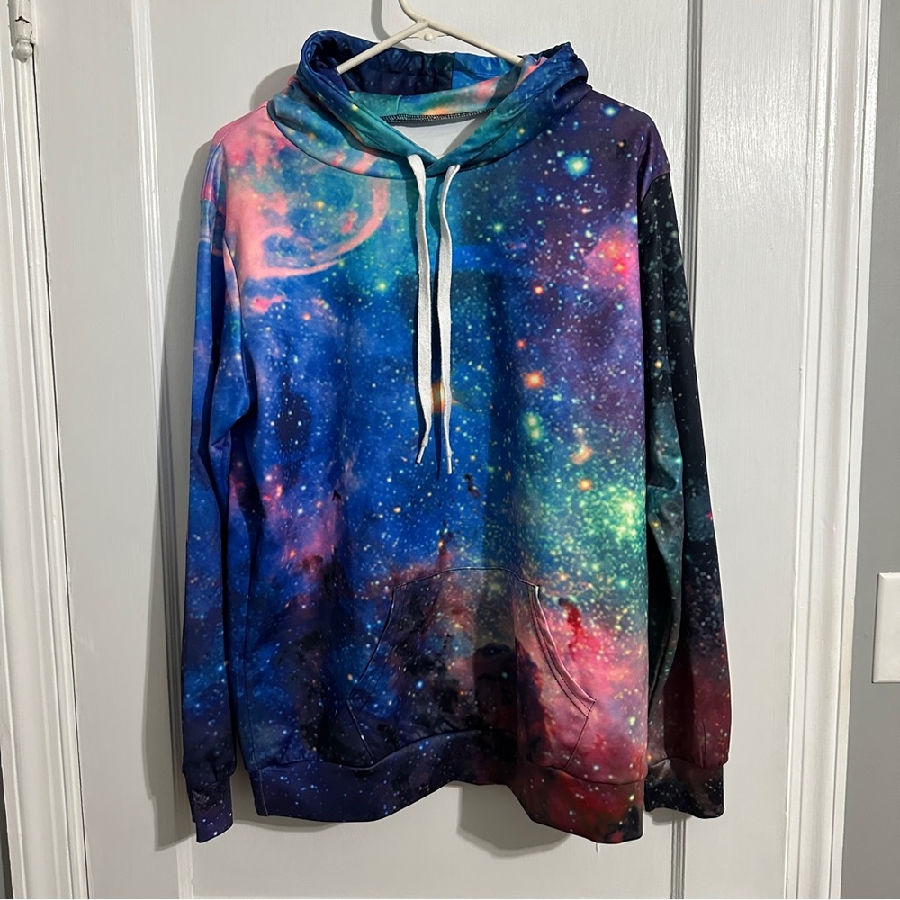 Galaxy Hooded Sweatshirt Size L/XL